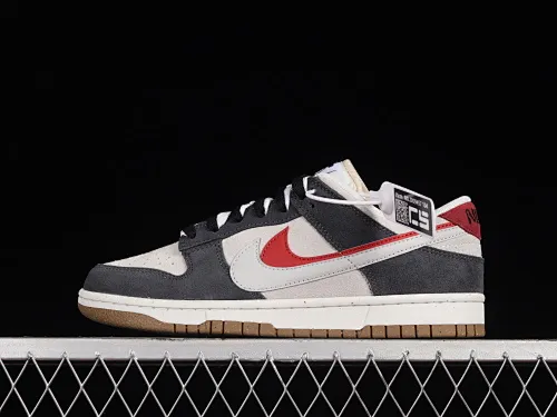 All categories Nk SB Dunk series Nk SB Dunk Low low-top sneakers Nk SB Dunk Low "85" gray red double hook SB low-top sports and leisure sneakers DO9457-104